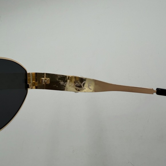 SOJOS Sunglasses Black Gold Frame Retro Oval UV Protection - Picture 8 of 8